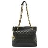 CHANEL MATELASSE LEATHER CHAIN TOTE BAG