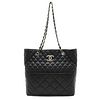 CHANEL MATELASSE HERE MARK LEATHER TOTE BAG