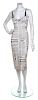 A John Galliano Newsprint Slip Dress, Size 30.