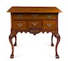 * A Queen Anne Style Walnut Lowboy Height 30 x width 33 7/8 x depth 21 inches.