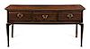 * An English Oak Sideboard Height 29 x width 59 1/4 x depth 19 1/4 inches.