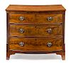 A George III Mahogany Chest of Drawers Height 36 x width 42 x depth 20 3/4 inches.