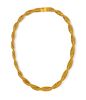 Henri Poincot 18kt Yellow Gold Byzantine Link Necklace, L 16.5" 52g