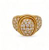 18k Gold And Diamond Ring Size 5 6.7g