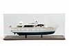 1:25 Scale Model Yacht, 1977, "Deltique", H 15" W 9" L 35" by H. Nissley