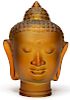 Cast Glass Buddha Head Lampshade