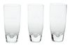 Steuben (American) Ash Receiver & Monogrammed Highball Glasses, H 6.5" Dia. 3" 4 pcs