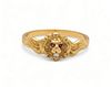 14k Yellow Gold, Ruby And Diamond Lion Ring, Size: 8.5, 3g