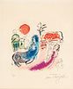 Marc Chagall (French/Russian, 1887-1985) Lithograph in Colors on Paper, "Maternite Au Centaure", H 11" W 9"