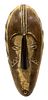 Fang Peoples, Gabon, Polychromed Carved Wood Ngil Style Mask, H 16", W 7.5"
