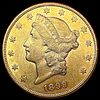 1899-S $20 Gold Double Eagle NEARLY UNCIRCULATED