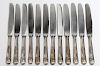 12 German Silver-Handled Luncheon Knives