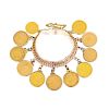 A European and South American Gold Coin Bracelet