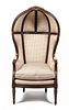 A Louis XVI Style Walnut Porter's Chair Height 55 inches.
