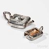 Dominick & Haff Aesthetic Movement Sterling Silver Teapot and Creamer