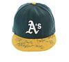 Signed Oakland A's 10" L Hat With Eight Signatures