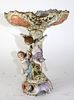 Dresden porcelain compote with cherubs