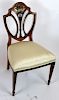 Maitland Smith shield back floral painted chair