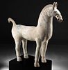 Superb / Huge Chinese Han Dynasty Pottery Horse - TL'd