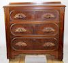 Victorian 3 drawer commode