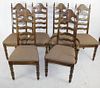 Set of 6 vintage dining chairs