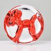 Jeff Koons BALLOON DOG (RED) Porcelain Plate