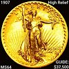 1907 High Relief $20 Gold Double Eagle