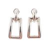 Tiffany & Co Sterling Silver Rectangle Drop Earrings