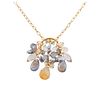 Gurhan 24k Gold Lambradorite Citrine Pearl Pendant Necklace