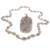 Jadeite, 14k Bead Necklace with Enhancer Pendant