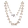 South Sea Cultured Pearl, Diamond, 14k White Gold Necklace