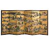 JAPANESE HAND PAINTED SCREEN