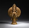 A Gilt-Bronze Statue of Avalokitesvara