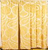 7 LG  Fine Yellow Silk Damask Drapery Panels