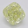 3.78 ct, Natural Fancy Yellow Even Color, IF, Cushion cut Diamond (GIA Graded), Appraised Value: $125,800 