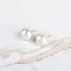 Pearl and 18K Ear Studs
