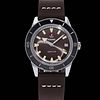 RADO CAPTAIN COOK AUTOMATIC 37MM DARK BROWN DIAL ON LEATHER STRAP