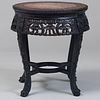 Chinese Export Carved Hardwood Low Table