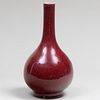 Chinese Copper Red Porcelain Bottle Vase
