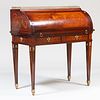 Louis XVI Style Gilt-Metal-Mounted Mahogany Marquetry and Penwork Bureau à Cylindre