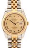 Rolex Oyster Perpetual Datejust Two-Tone Wristwatch