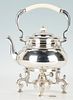 English Sterling Silver Tea Kettle on Stand, Garrard & Co.