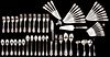 119 pcs Wallace Grand Baroque Sterling Flatware, Service for 16 & 1 Extra