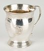Louisiana Coin Silver Agricultural Cup by Himmel, New Orleans