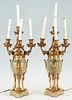 Pair Ormolu and Marble Candelabra, Susse Freres and F. Rambaud