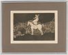 Goya Etching from Los Proverbios, Una Reina Del Circo