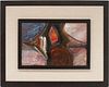 Merton Daniel Simpson, O/B Abstract Expressionist Painting