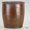 East Tennessee Pottery Jar, M. P. Harmon