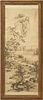 Large Framed Qing Landscape Scroll, possibly Chen Yizhou