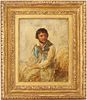 19th C. Oil Sketch of a Mountain Man